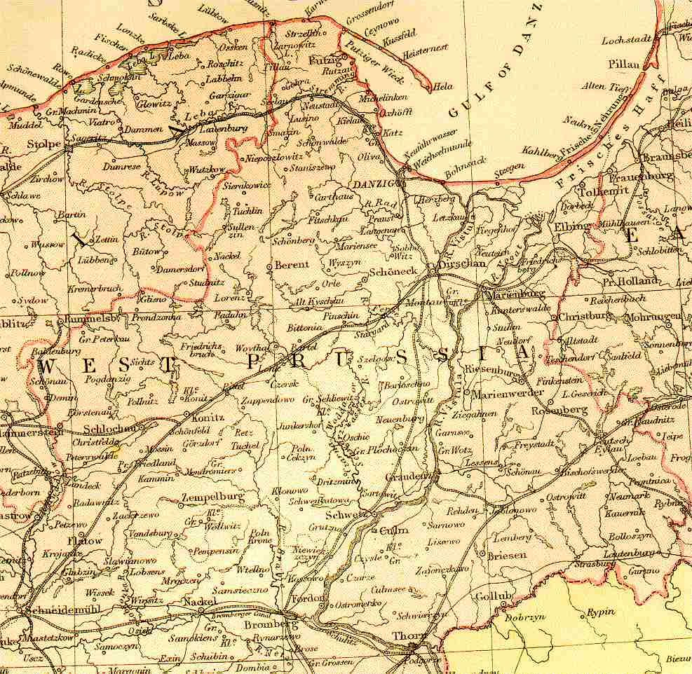 Westpreussen (West Prussia) 1871 FEEFHS
